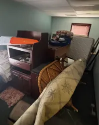Furniture and bulky household belongings in a room